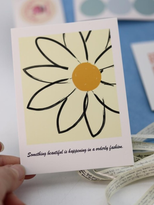 Упаковочный набор для подарков (2 листа+лента+открытка+5 наклеек) &quot;Dreamwave&quot;, 50x70 см 