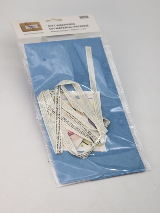 Упаковочный набор для подарков (2 листа+лента+открытка+5 наклеек) &quot;Dreamwave&quot;, 50x70 см 