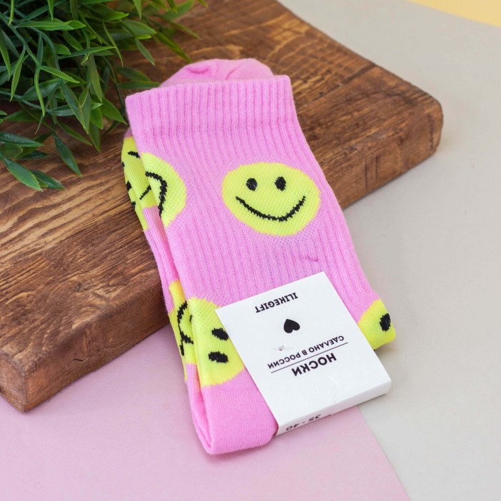 Носки женские "Funny smile", р. 35-40 