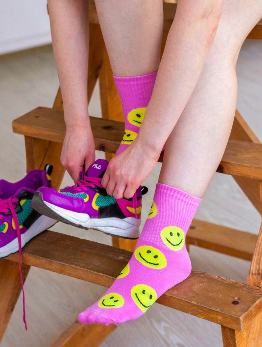 Носки женские "Funny smile", р. 35-40 