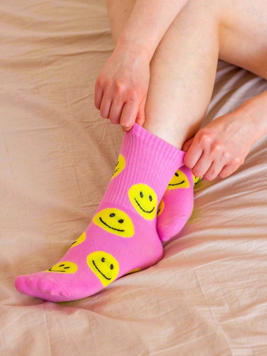 Носки женские "Funny smile", р. 35-40 