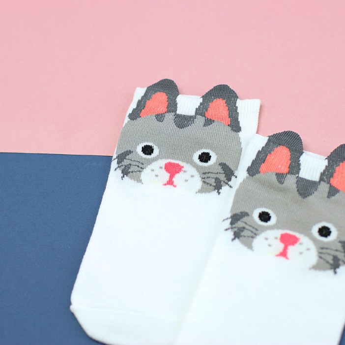 Носки &quot;Котик&quot;, white 