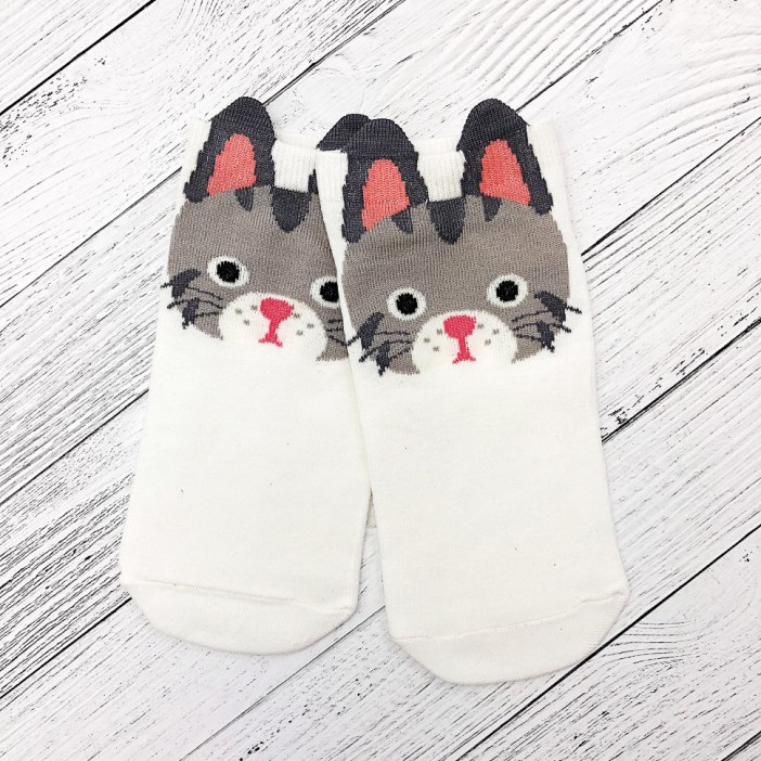 Носки &quot;Котик&quot;, white 