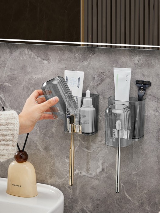 Настенный органайзер для ванной «Rain», black (10*11 см) 