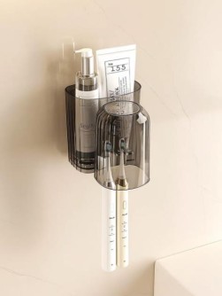 Настенный органайзер для ванной «Rain», black (10*11 см)