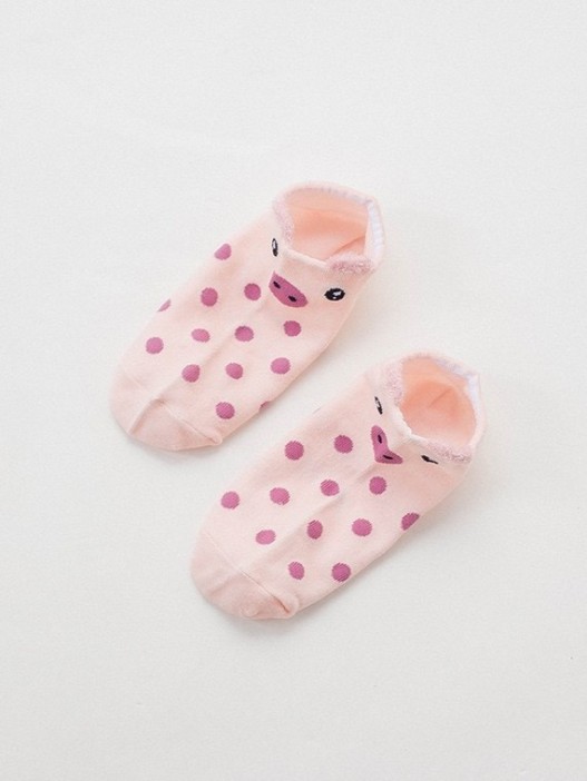 Носки iLikeGift «Pig face», pink, мужские/женские евро размер 35-41 