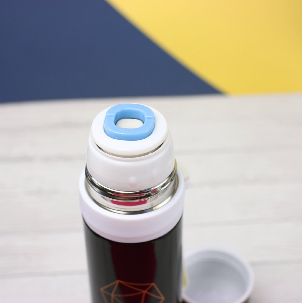 Термос "Change happy everyday", black (500ml)