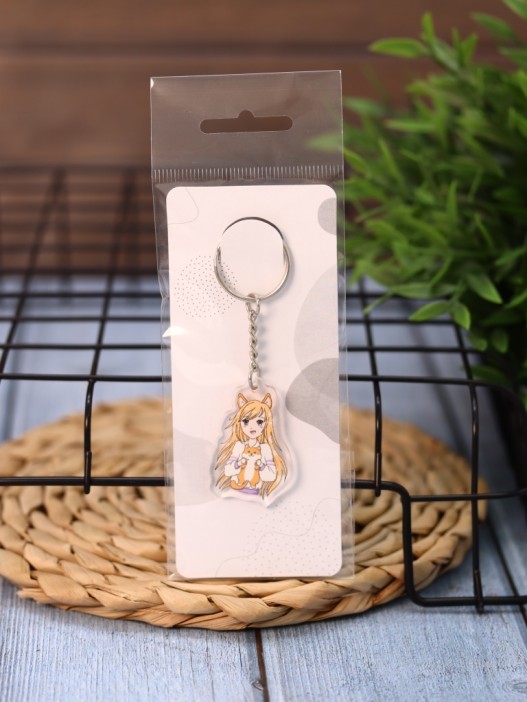 Брелок &quot;Love corgi girl&quot; 