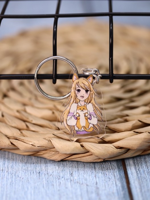 Брелок &quot;Love corgi girl&quot; 