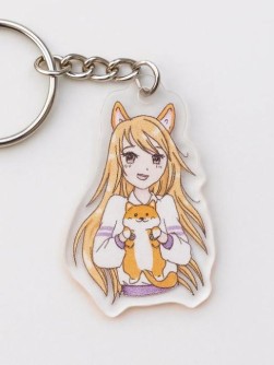 Брелок "Love corgi girl"