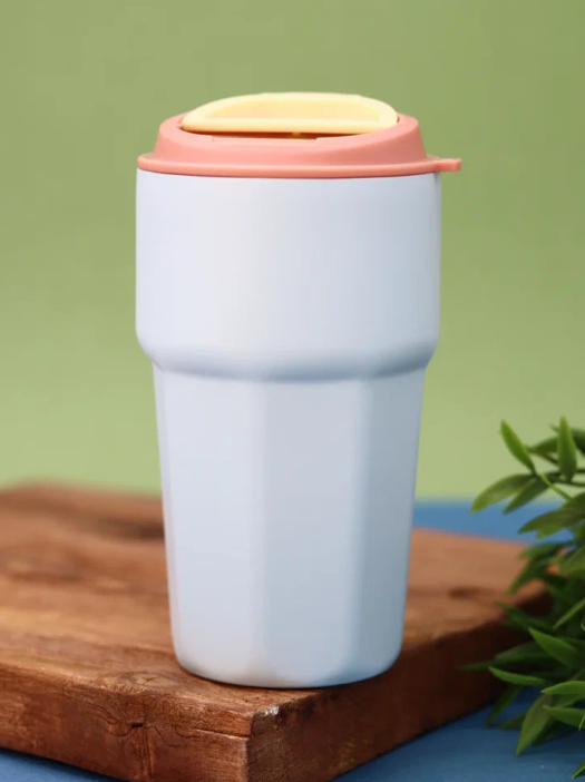 Термокружка «Funny face», yellow (450 мл) 