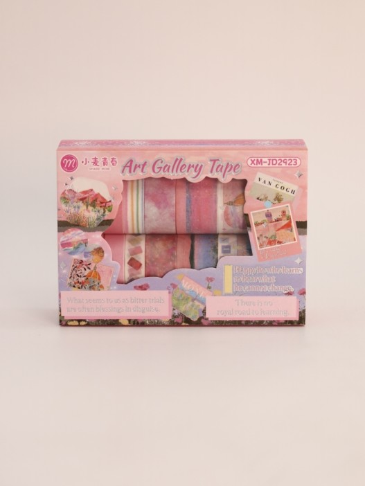 Набор декоративного скотча 12 шт. &quot;Art Gallery&quot;, pink (3см*2м) 