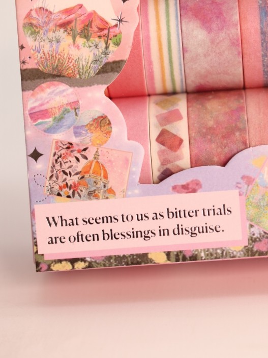 Набор декоративного скотча 12 шт. &quot;Art Gallery&quot;, pink (3см*2м) 