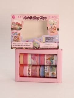 Набор декоративного скотча 12 шт. &quot;Art Gallery&quot;, pink (3см*2м)
