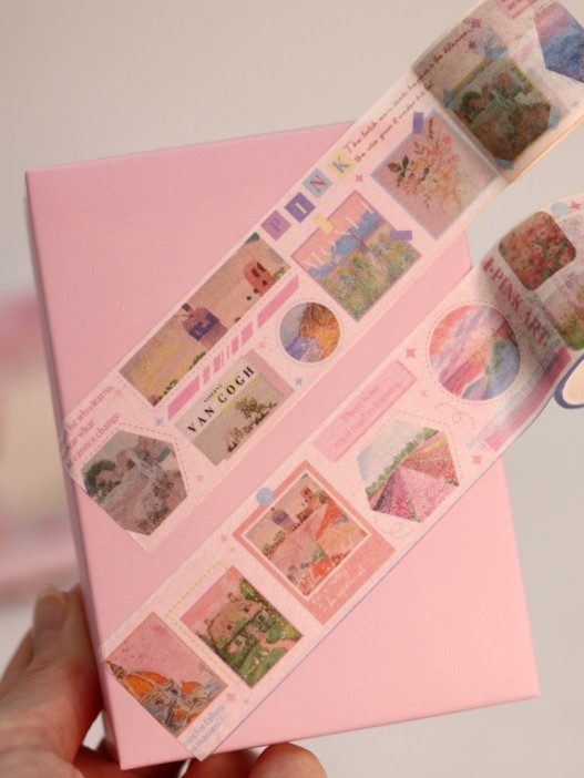 Набор декоративного скотча 12 шт. &quot;Art Gallery&quot;, pink (3см*2м) 