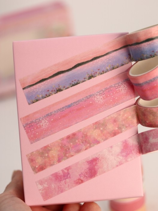 Набор декоративного скотча 12 шт. &quot;Art Gallery&quot;, pink (3см*2м) 