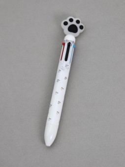 Разноцветная ручка 6 в 1 "Чёрная лапка"