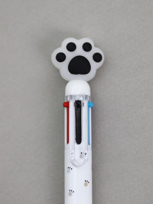 Разноцветная ручка 6 в 1 &quot;Чёрная лапка&quot; 