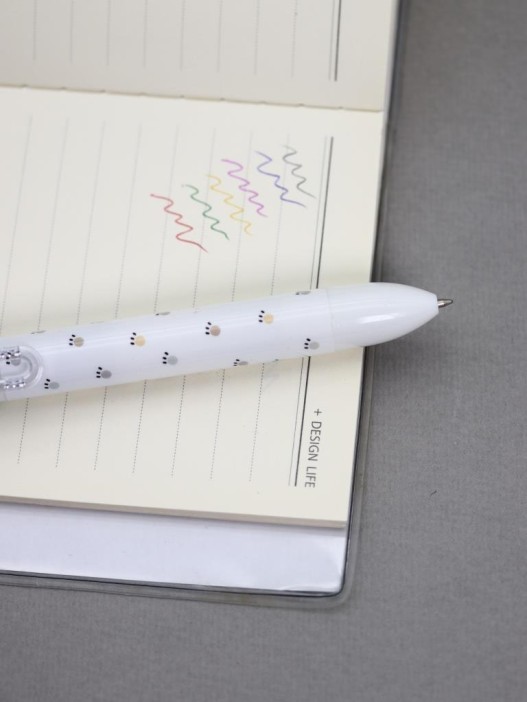 Разноцветная ручка 6 в 1 &quot;Чёрная лапка&quot; 