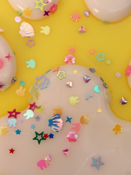 Мялка - антистресс «Игривая Таба ЛАПКА», жёлтая, 13 х 14 см 