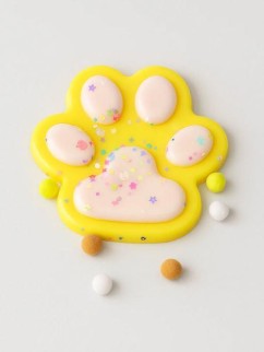 Мялка - антистресс «Игривая Таба ЛАПКА», жёлтая, 13 х 14 см