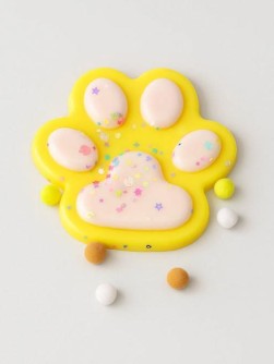 Мялка - антистресс «Игривая Таба ЛАПКА», жёлтая, 13 х 14 см