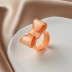 Кольцо акриловое GIRLY "Бантик", оранжевое (d=1,8 см) 