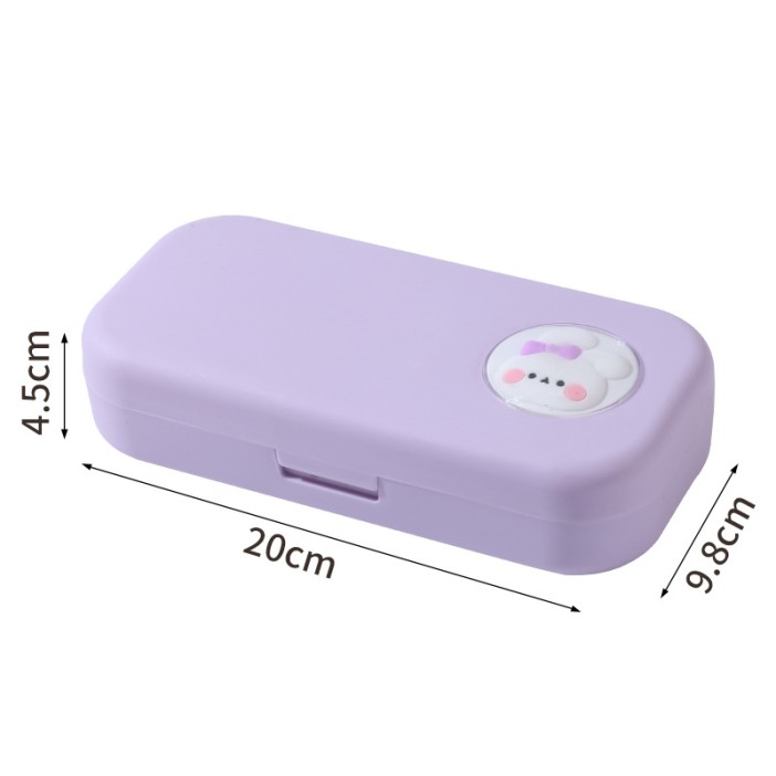 Пенал &quot;Purple bunny&quot;, (4,5*20*9,8 см) 