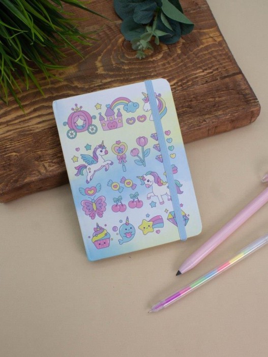 Блокнот (А6) &quot;Unicorn fairytale&quot;, yellow (10.5*14.5) 