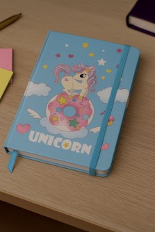 Блокнот (А5) "Unicorn on the cloud", blue (14.5*21)