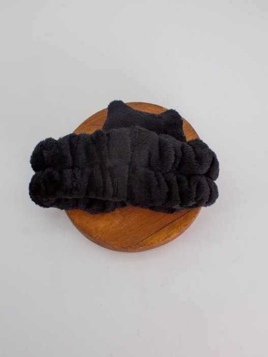 Повязка на голову GIRLY "Кот Фари", черная 