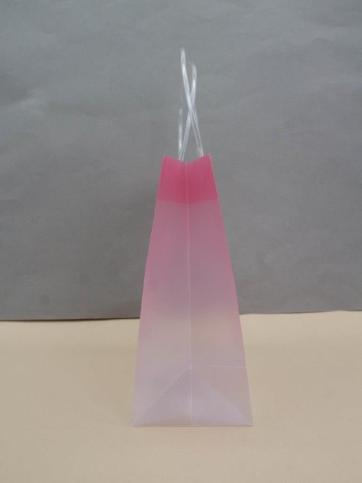 Пакет подарочный «Transparent love», pink-white (22*21.5*10) 