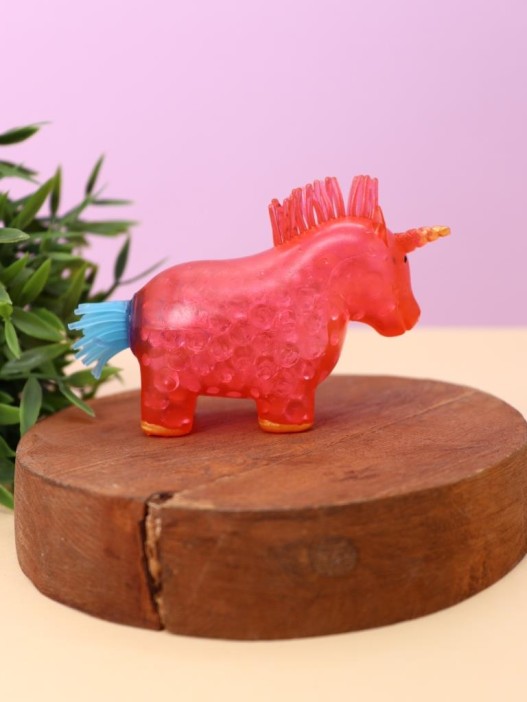 Мялка - антистресс «Colorful unicorn squishy», red 