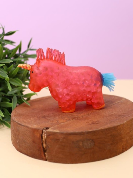 Мялка - антистресс «Colorful unicorn squishy», red 