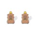 Серьги-клипсы GIRLY &quot;Capybara with a chicken&quot; 
