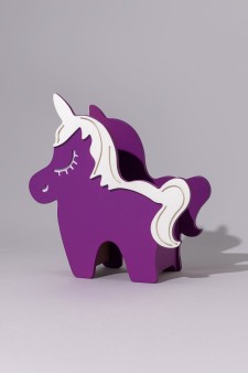 Кашпо "Единорог", фуксия (180*200*80)