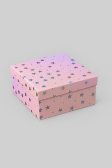 Подарочная коробка «Starry sky», pink (17*17*8)