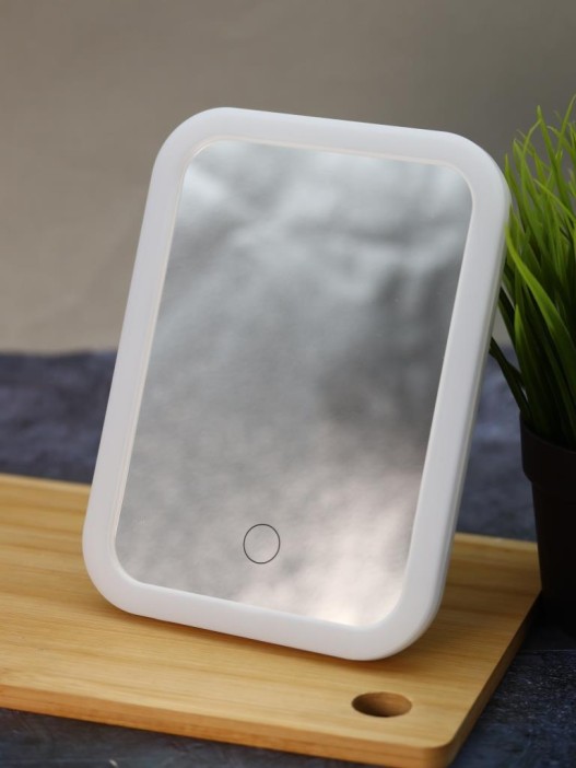 Зеркало настольное с подсветкой GIRLY &quot;Light bulbs&quot;, white 