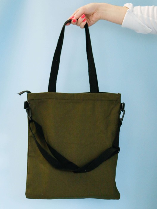 Сумка шоппер "Luck every day", green 