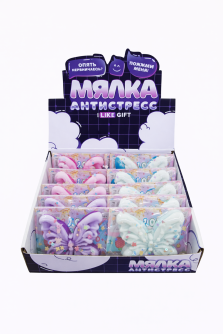 Мялка-антисресс "Красивая бабочка", шоу-бокс 12 шт.