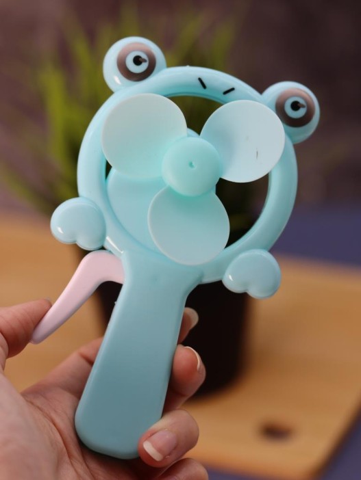 Портативный механический ручной вентилятор «Frog smile» (14,5х7,5х4 см), mix 