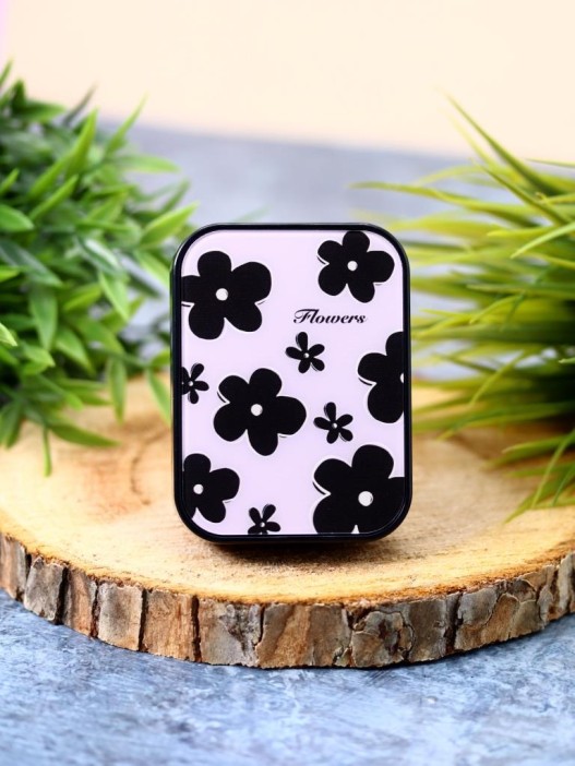 Контейнер для линз «Beautiful flowers», purple 