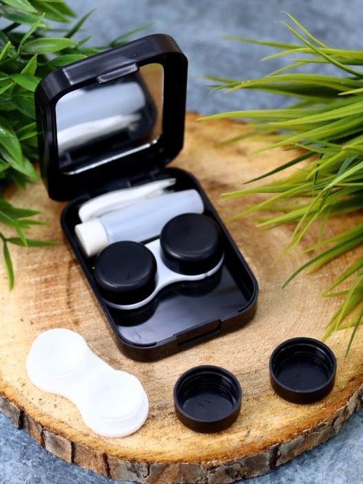 Контейнер для линз «Beautiful flowers», purple 