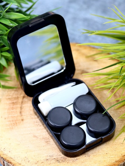 Контейнер для линз «Beautiful flowers», purple 