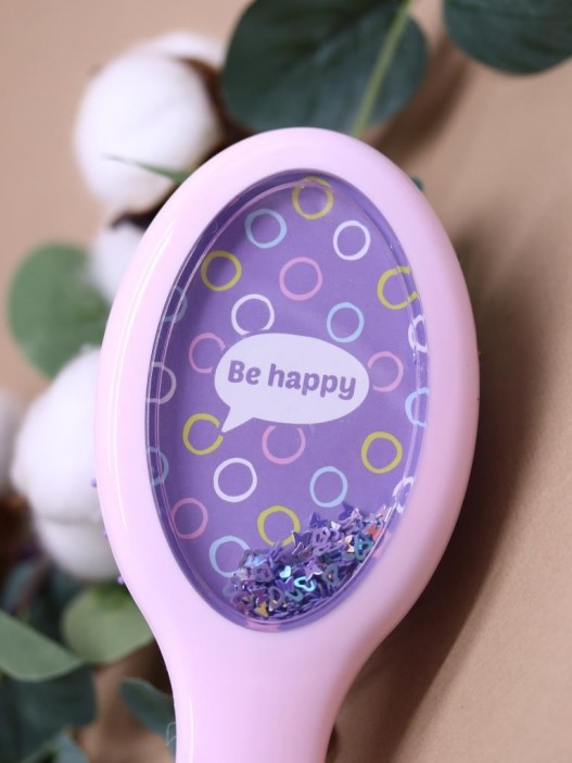 Расческа «Mood be happy», purple 