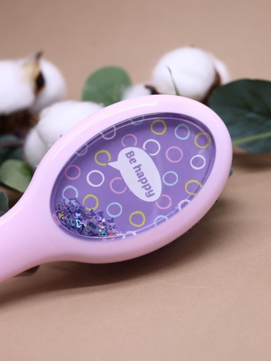 Расческа «Mood be happy», purple 