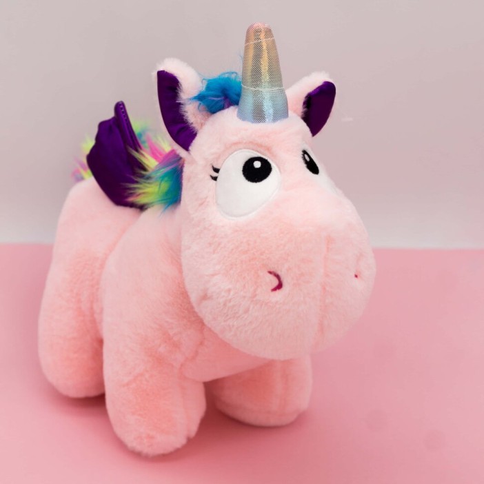 Мягкая игрушка "Единорожка", pink, 30 см 