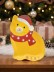 Тарелка керамическая iLikeGift "Котик новогодний", 15,2x22,3x2,5 см