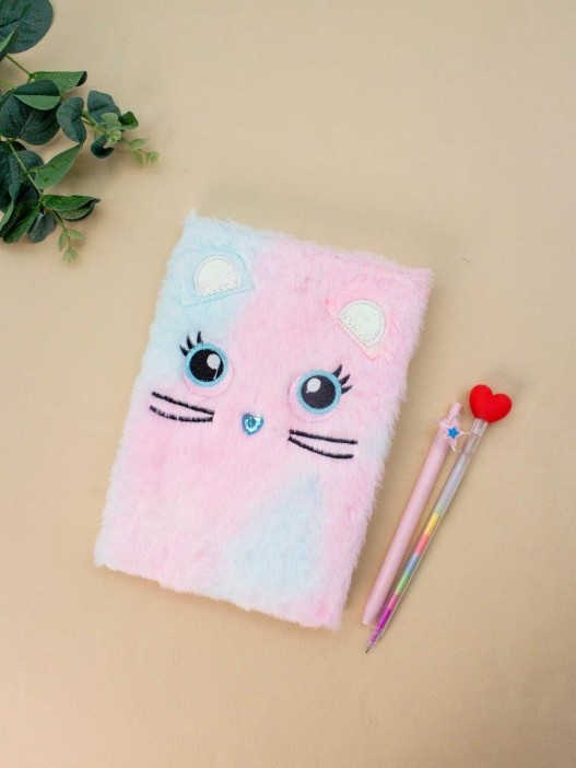 Блокнот плюшевый «Little mouse», pink, 21,5х15 см, плотность 70 гр. 