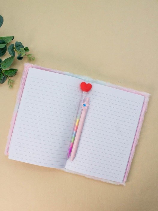 Блокнот плюшевый «Little mouse», pink, 21,5х15 см, плотность 70 гр. 